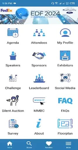 Mobile app networking features