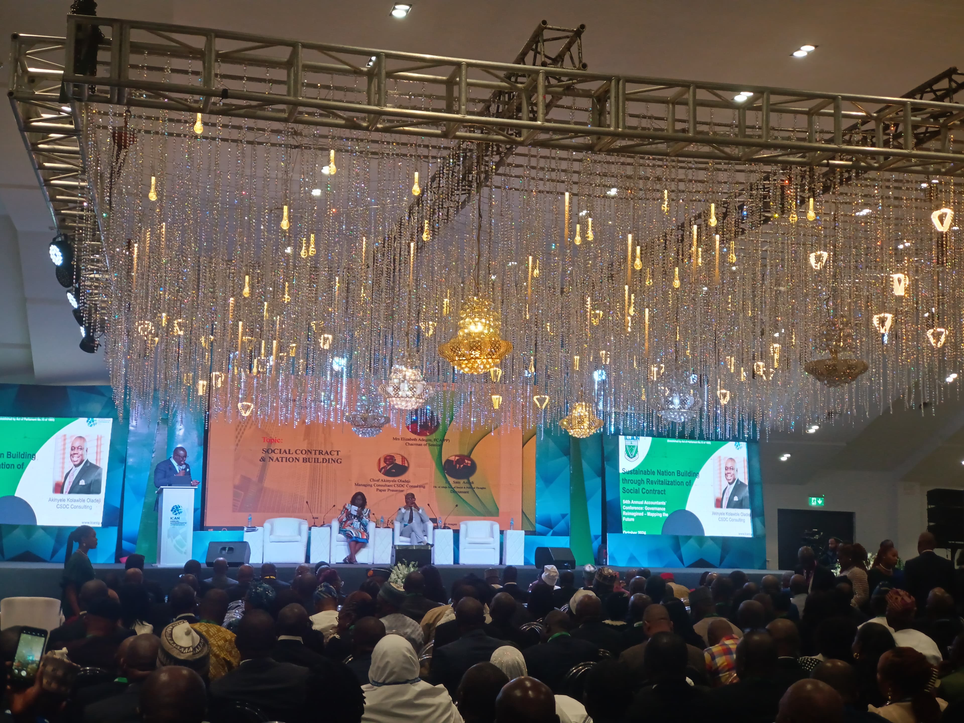 Corporate gala dinner venue styled by SQL Events