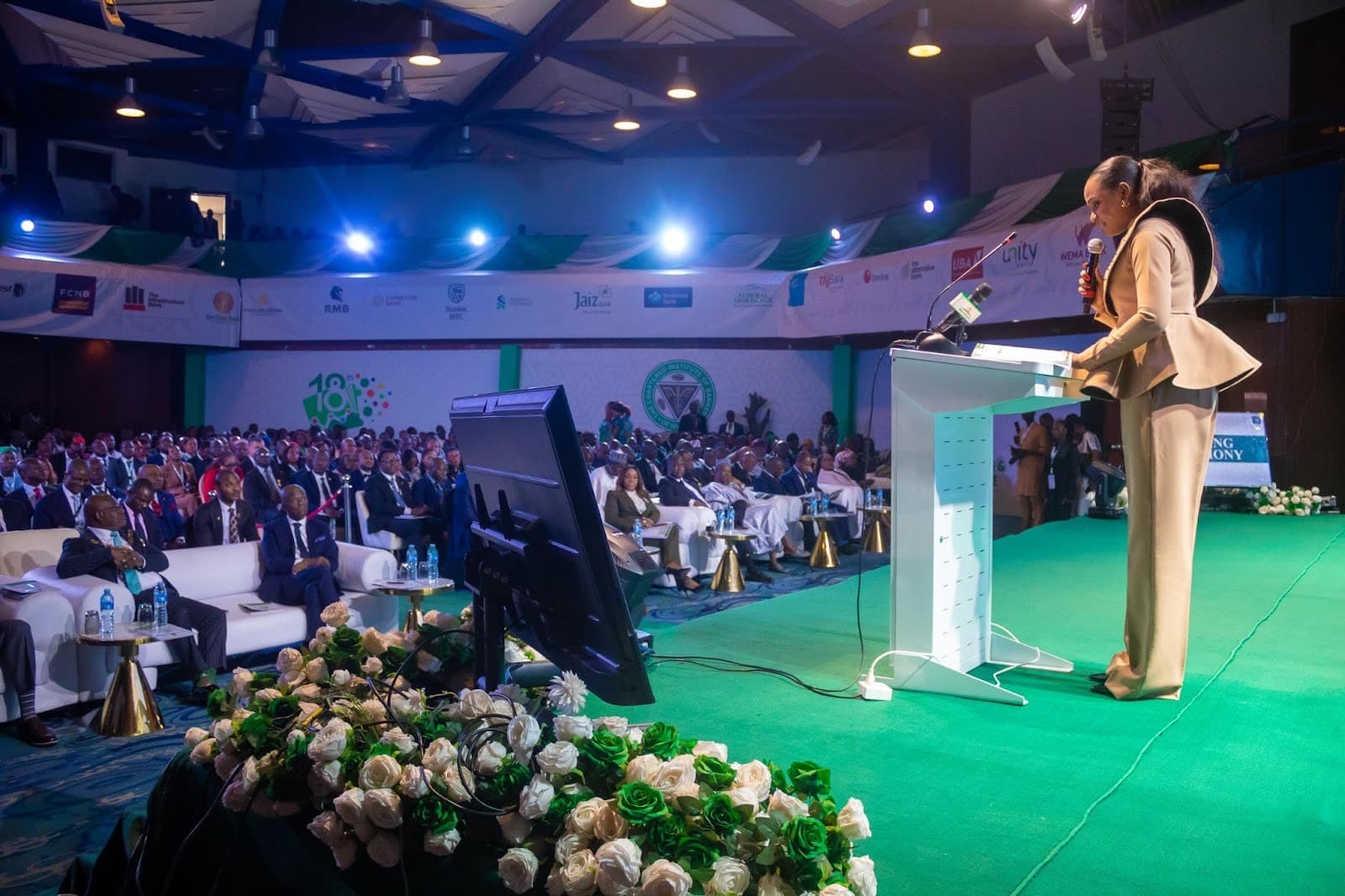 High-energy corporate showcase with LED visuals